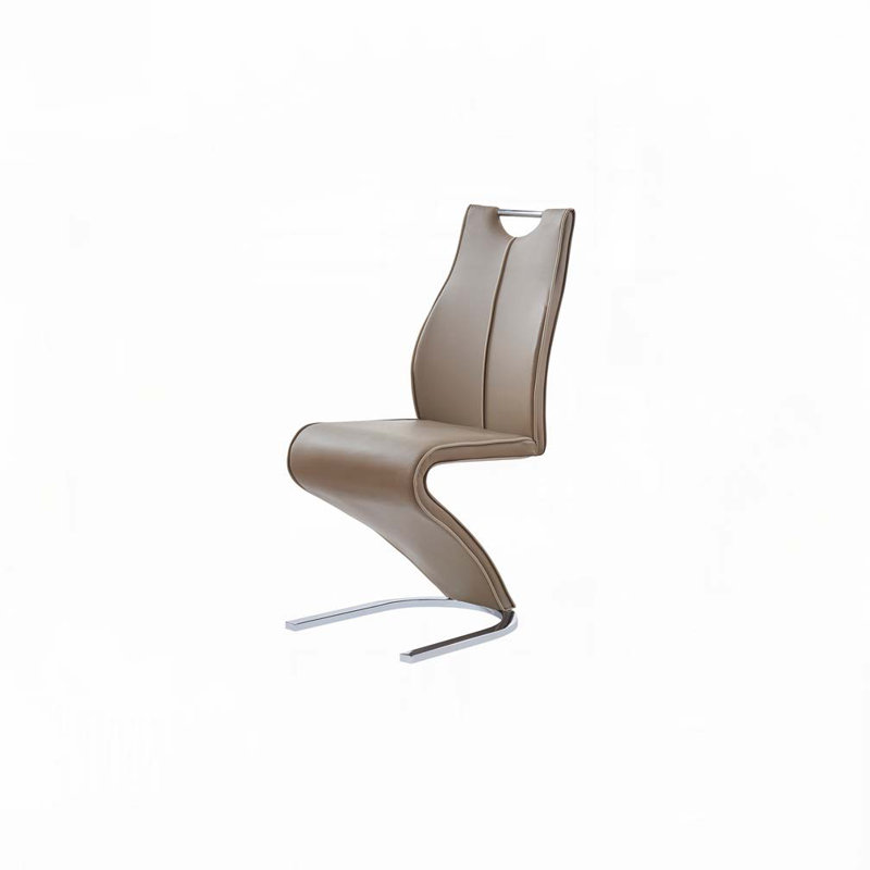 Faux Leather Dining Chair, Brown