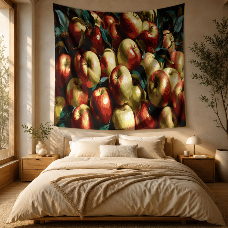 Tapisserie murale «Fruit Apple Fuji», 88 po x 104 po