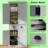 Cabinet 72.5" Freestanding Food Pantry Kitchen