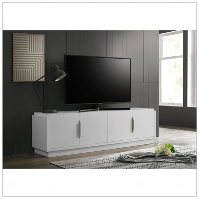 Palmer 70"W White 4-Door TV Stand