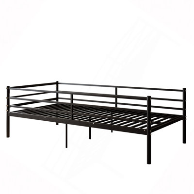Lit de jour, support de lattes en métal robuste, sommier plateforme pour matelas de salon, chambre d'amis, assemblage facile