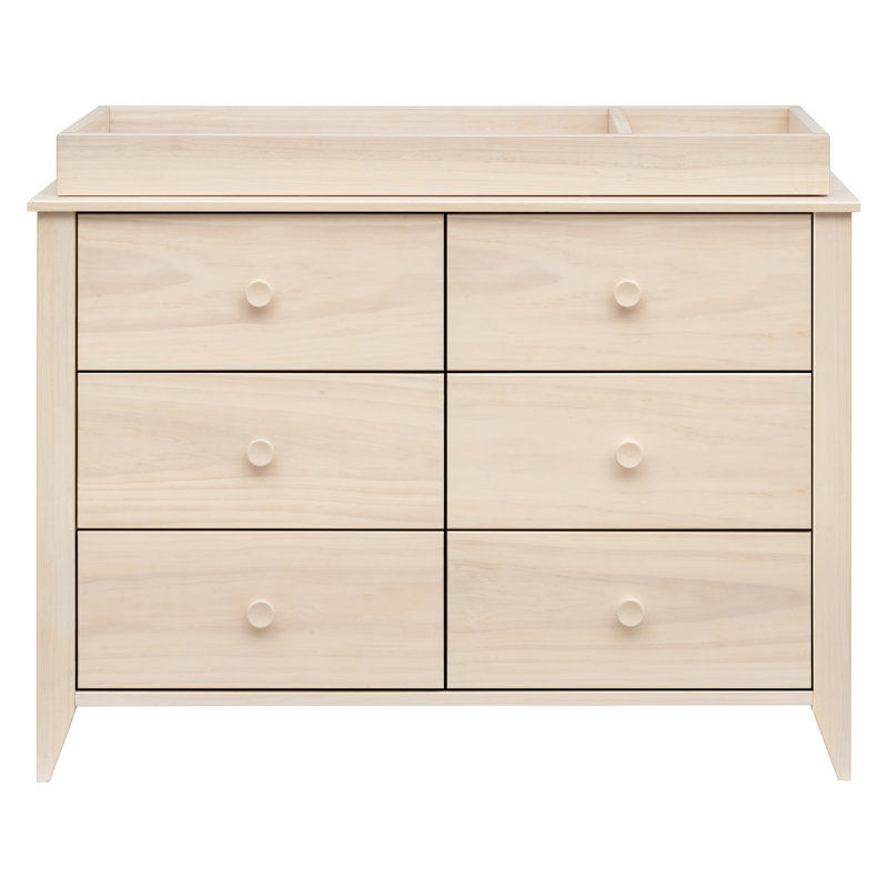 Sprout 6 Drawer Double Dresser, Washed Natural
