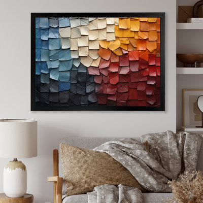Gerelene Forest Red Wood Collage III - Forest Canvas Art