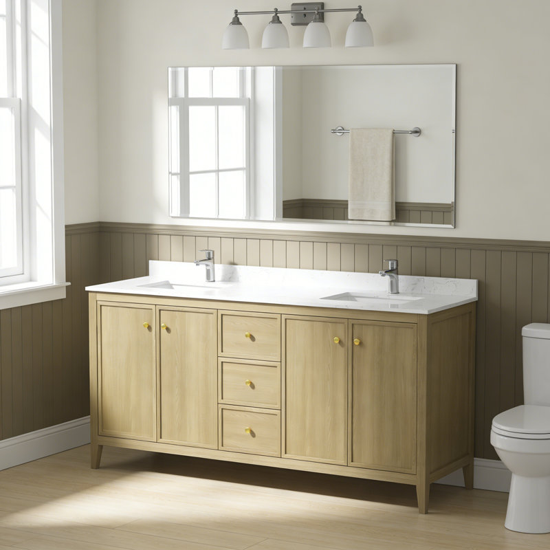 72" Bathroom Vanity with Double Sink, 72"
