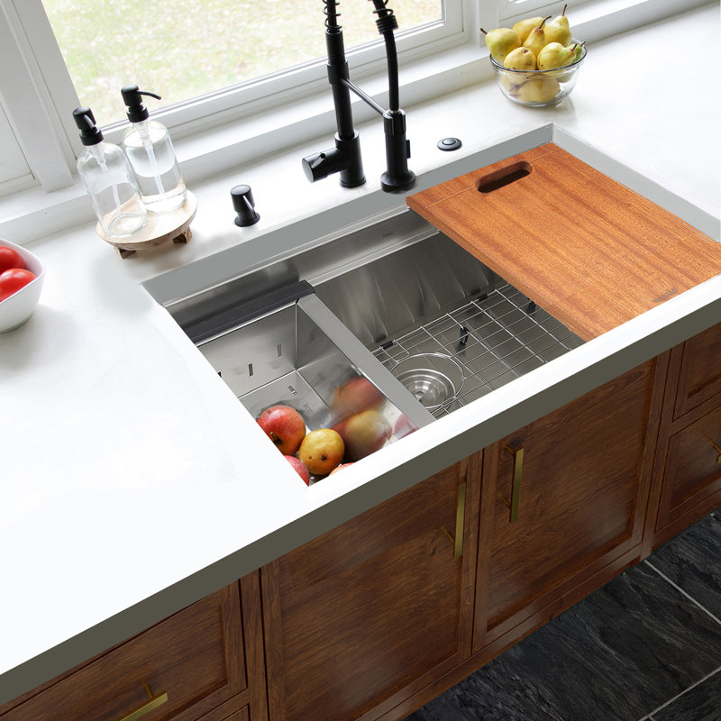 Pro Series 30'' L Stainless Steel Single Basin Kitchen Sink