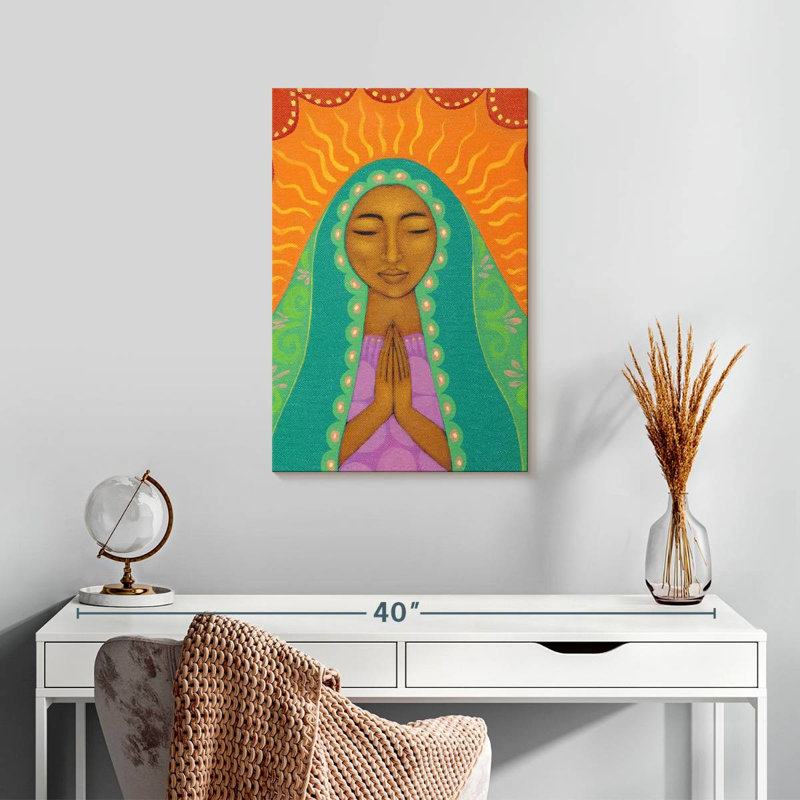 Adella vierge de Guadalupe, H 24 po x l 16 po