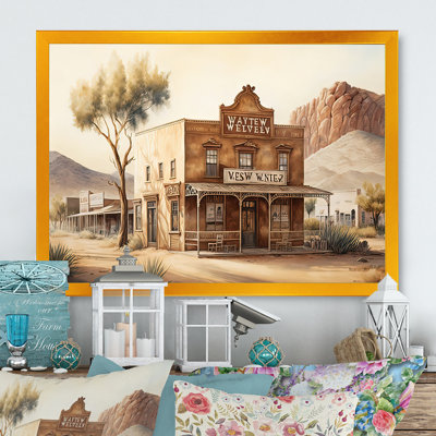 Arizona Wild West Town IV - Impression sur toile