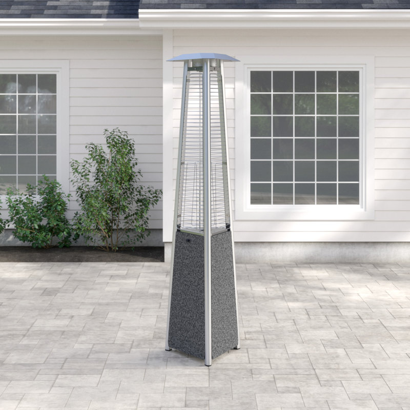 Chauffe-terrasse au propane sur pieds en verre 41 000 BTU Bainsby