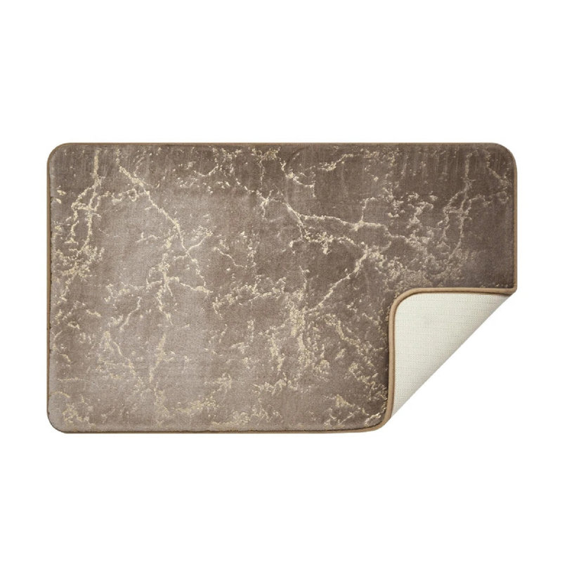 Velvet Non-Slip Contour Mat, Mink