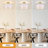 16" semi-flush mount ceiling light fixture