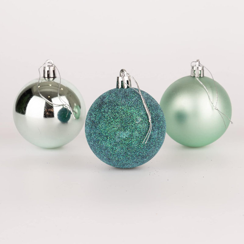 Polyvinyl Chloride (PVC) Bauble, Turquoise, 6cm H x 6cm W x 6cm D