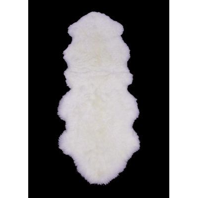 Tapis blanc en peau de mouton Beus