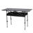 Adjustable Height Camping Table, Folding Portable Outdoor Table with Large Storage Organizer and Carrying Bag, Collapsible Picnic Table 120cm (L) x 55cm(W)
