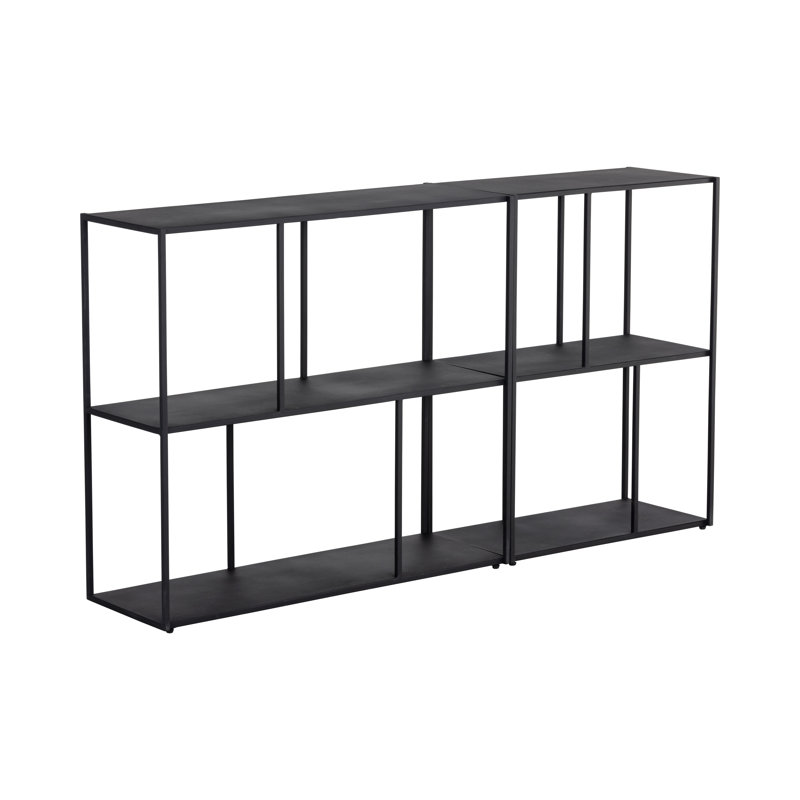 Etagere Bookcase, Matte Black, 31" H x 23.75" W x 12" D