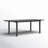 Alyah Rectangular Metal Extendable Outdoor Dining Table
