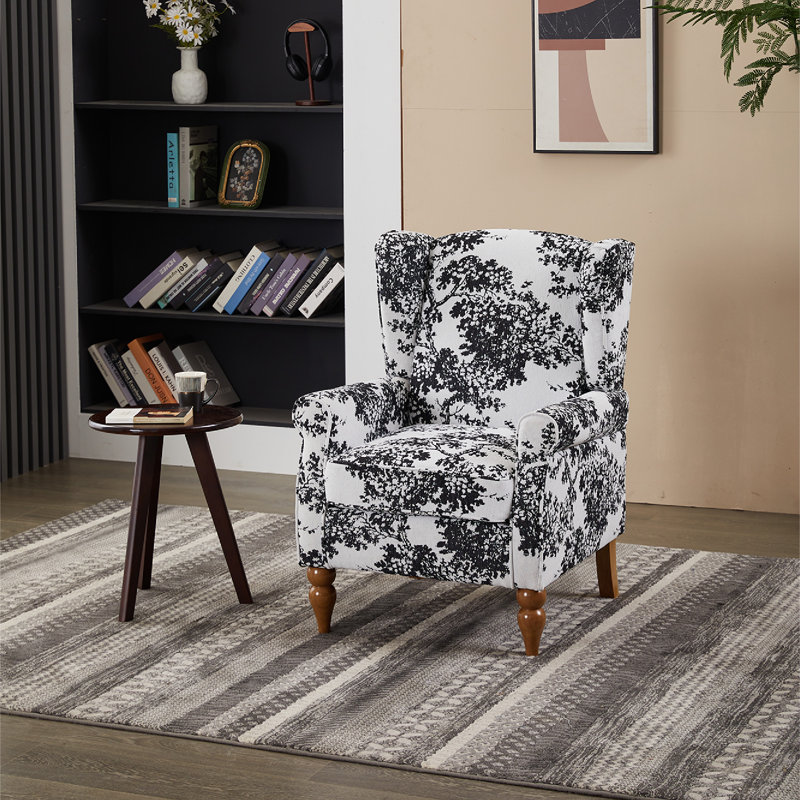 Fauteuil d'appoint à dossier haut