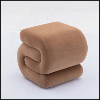 Repose-pieds en tissu de velours en forme de S avec repose-pieds, parfait pour une utilisation à l'intérieur