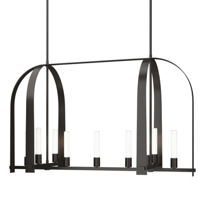 Luminaire suspendu linéaire à 9 lumières pour îlot de cuisine Triomphe