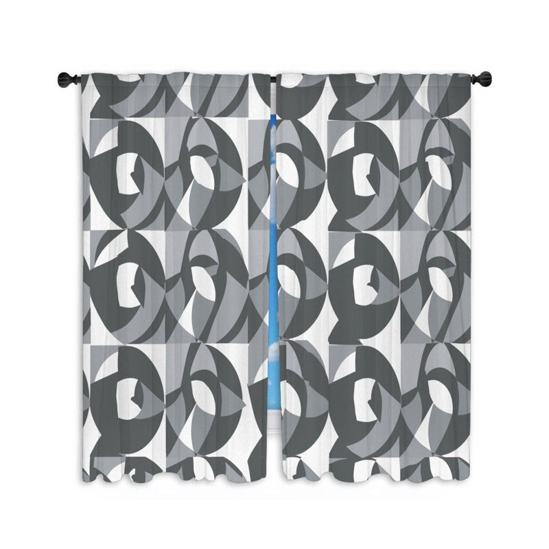 Paire de rideaux obscurcissant en polyester Makyle, L 40 po x L 84 po