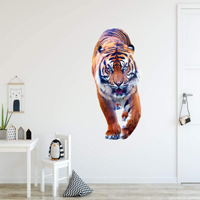 Adhésif décoratif tigre Indigo Safari, thème de la jungle pour enfants - PAS39