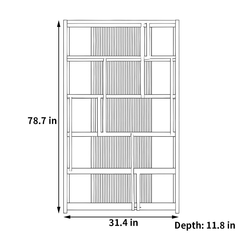 Dale, (5 tablettes) H 78,7 po x l 31,4 po x P 11,8 po