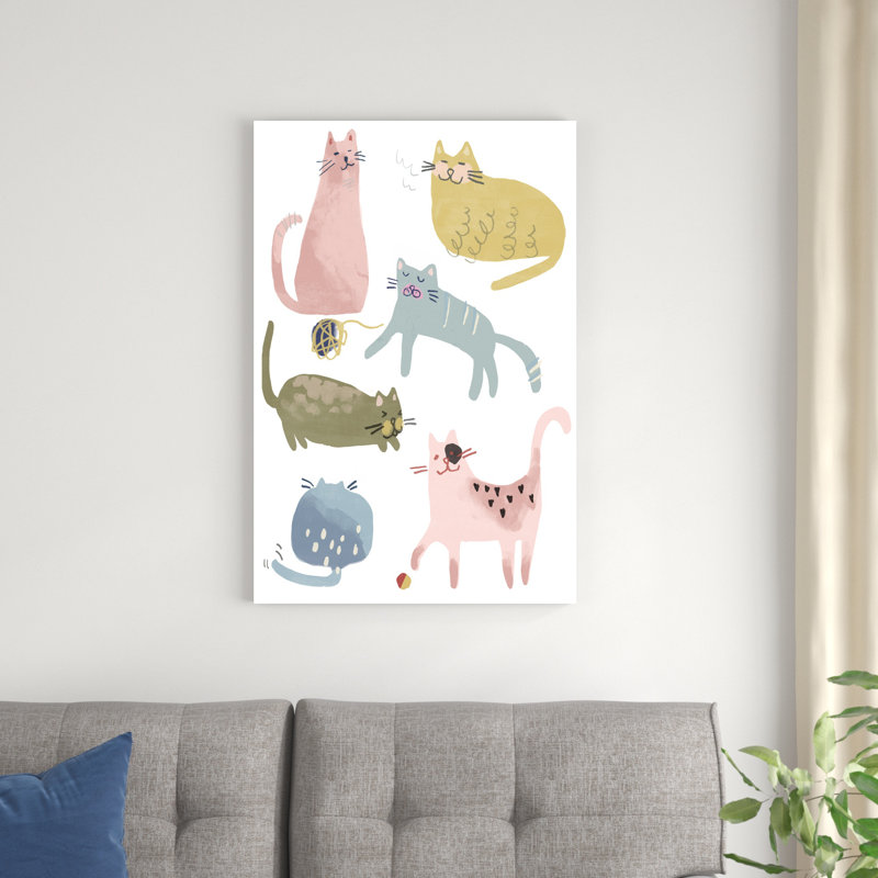 Cat Squad I, H 36 po x l 24 po x P 1,25 po