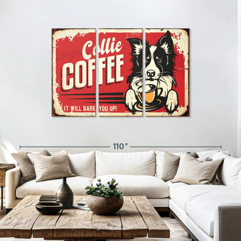 Kema Collie Coffee, 48" H x 74" W