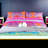 Polyester Satin Floral Duvet Cover-1195679882