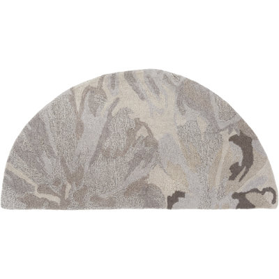 Tapis oriental en laine gris clair touffeté à la main Elsberry