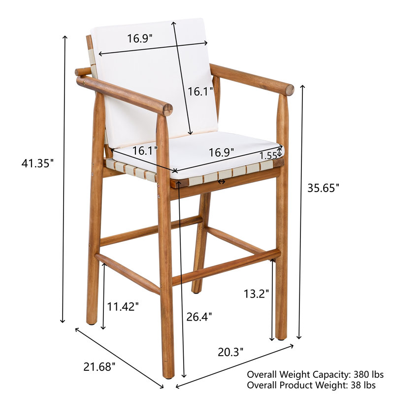 Ensemble de 2 chaises de bar Marcquez