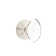 Privacy Hampton Crystal Knob with Modern Rose