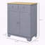 Armoire de cuisine avec tablettes réglables et quincaillerie anti-basculement