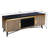 Gregario Brass 59in TV Console with Marble Top
