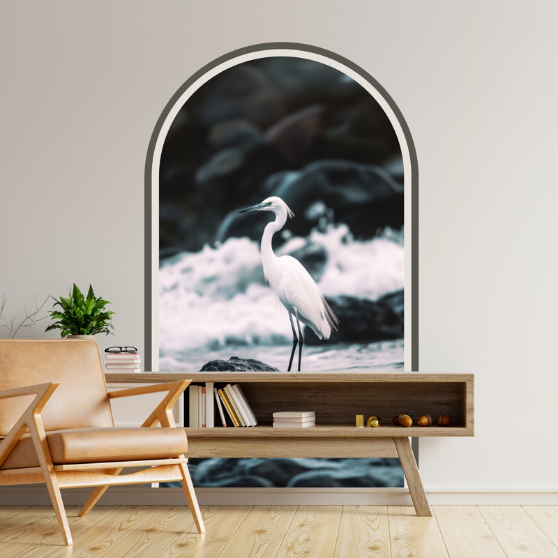 Adhésif décoratif Great Wall Heron, H 71 po x l 40 po