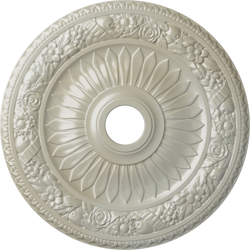 Médaillon de plafond 23 5/8 po x P 3 5/8 po x P 1 1/8 po Bellona (convient aux auvents jusqu'à 3 5/8 po), Bleu Flash