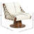 Quinton Vegan Leather Swivel Accent Chair-90995871-90995868
