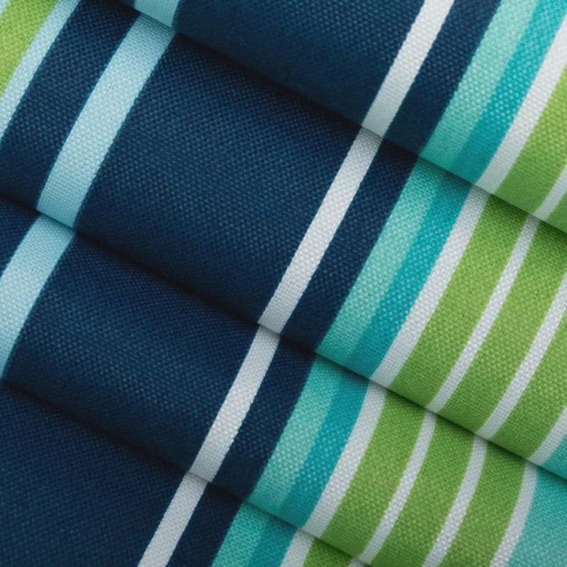 Turquoise Navy Stripe Outdoor Pillow cover