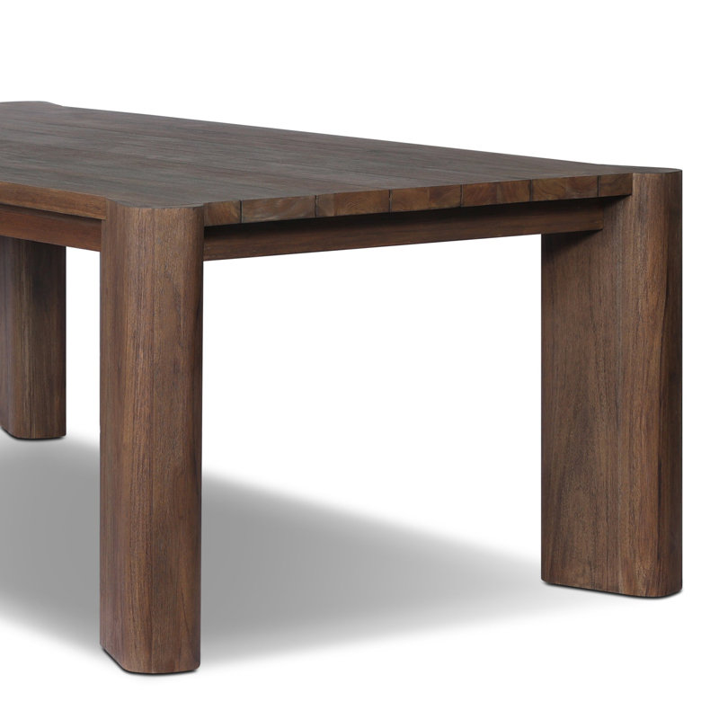 Table de salle à manger Abelard Soho, Teinté brun cuir