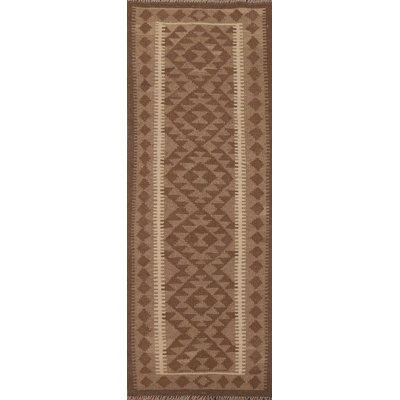 Geometric Kilim Oriental Runner Rug 2x7