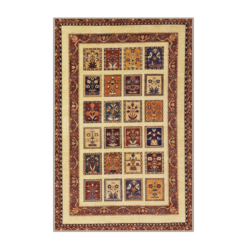 Tapis abstrait moderne 46 po, Rectangle 6 pi x 9 pi