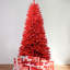 Arbre de Noël rouge 7 pi - Arbre en PVC rouge pur avec 1066 pointes-936006295