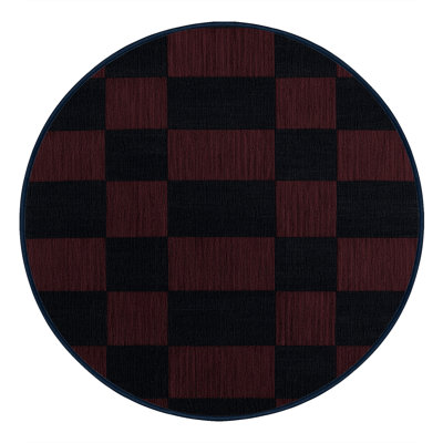 Tapis gris à carreaux lavable à la machine