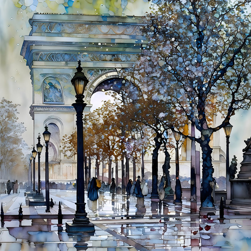 Arc de triomphe II, H 30 po x l 30 po