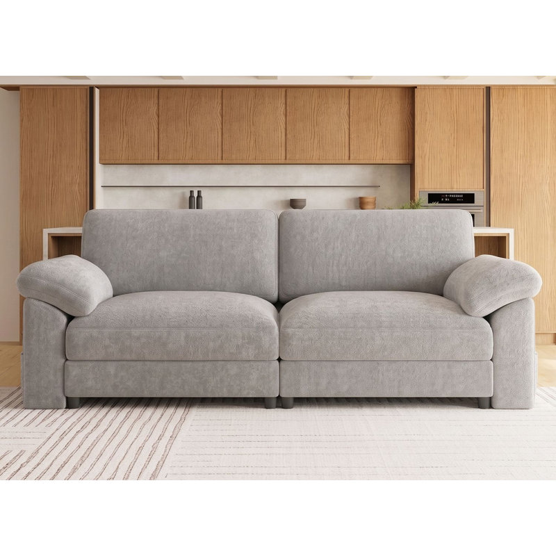 Canapés modulaires surdimensionnées, canapé-lit modulaire Cloud, canapé à assise profonde, pour salon, appartement, 2 sièges