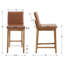 Tabouret de comptoir rembourré Alayha-854497620