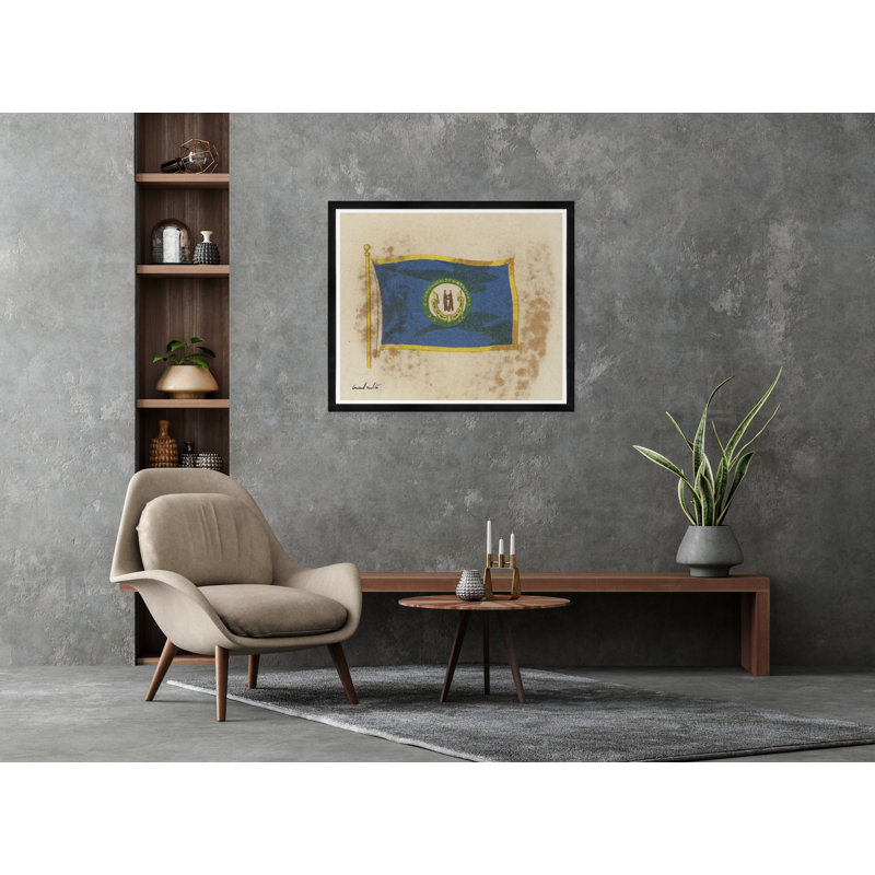 Kentucky Print, Black Framed