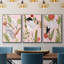 Birds In Motion IV, reproduction sur toile 3 pièces-91887446-91887447