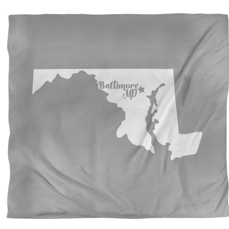 Housse de couette simple baltimore Maryland, Housse de couette pour grand lit, Gris, Polyester brossé
