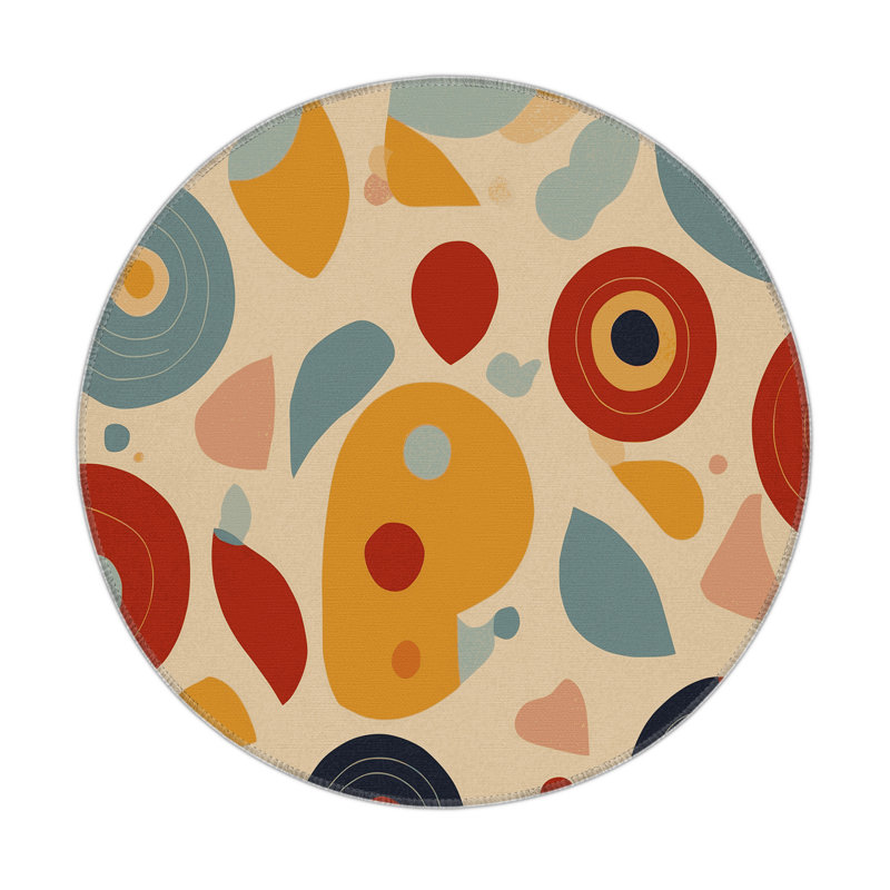 Dynamic Ripple Indoor And Outdoor Area Rug, Round 5'