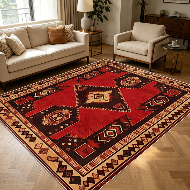 Tapis 1 pièce Southwestern, Rectangle 3'4" x 5'4"